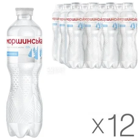  Water delivery Kharkiv — Моршинська, 0,5 л, Упаковка 12 шт., Вода мінеральна негазована_0 