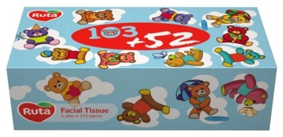  Water delivery Kharkiv — Салфетки косметические Ruta Kids 2 слоя 155 листов_0 